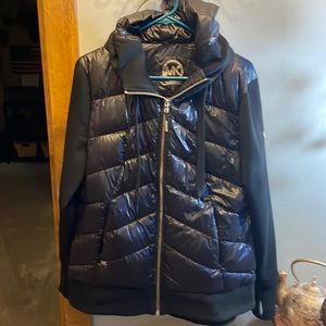 Michael kors black quilted jacket
